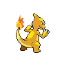 Image of the Back of a Shiny Charmeleon